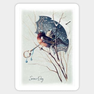 Snow Day Songbirds Sticker